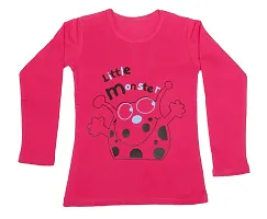 Indistar Girls Cotton Full Sleeve Printed T-Shirt (Pack of 3)_Pink::Yellow::Red_Size: 8-9 Year-thumb4