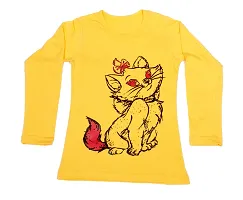 Indistar Girls Cotton Full Sleeve Printed T-Shirt (Pack of 2)_Red::Yellow_Size: 9-10 Year-thumb4