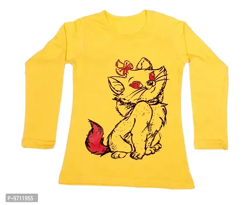 Indistar Girls Cotton Full Sleeve Printed T-Shirt (Pack of 2)_Red::Yellow_Size: 9-10 Year-thumb5