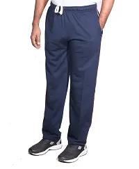 Indistar Men's Premium Cotton Warm Wollen Lower/Track Pants with 1 Zipper Pocket and 1 Open Pocket for Winter_Blue_Size-40-thumb2