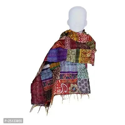 Elite Red Viscose Printed Stoles For Women