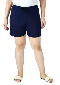 KAYU? Women's Cotton Regular Fit Solid and Printed Shorts/Hot Pant [Pack of 3]-thumb3