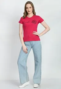 Elegant Cotton Printed Tshirt Combo For Women Pack Of 2-thumb1