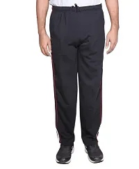 Indistar Men's Premium Cotton Warm Wollen Lower/Track Pants with 1 Zipper Pocket and 1 Open Pocket for Winter_Black_Size-40-thumb1