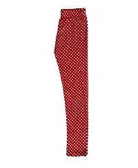 KAYU? Girl's Velvet Printed Leggings Fashionable Ultra Comfortable for Winters [Pack of 3] Black, Red White, Red Blue-thumb3