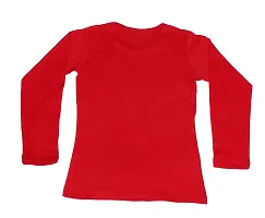 Indistar Girls Cotton Full Sleeve Printed T-Shirt_Red_Size: 6-7 Year-thumb2