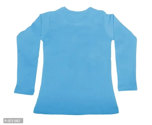 Indistar Girls Cotton Full Sleeve Printed T-Shirt_Blue_Size: 17-18 Year-thumb3