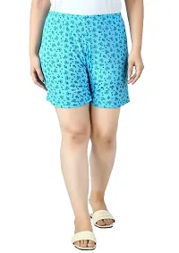 KAYU? Women's Cotton Regular Fit Solid and Printed Shorts/Hot Pant [Pack of 4] Multicolor1-thumb1