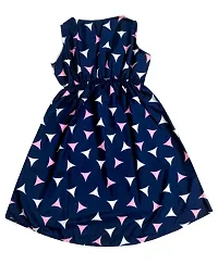 KAYU? Kids Girl's Crepe Printed Frock Dress for Girl's - Regular Fit [Pack of 3] Multicolor6-thumb2