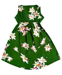 KAYU? Kids Girl's Crepe Printed Frock Dress for Girl's - Regular Fit [Pack of 3] Multicolor8-thumb4