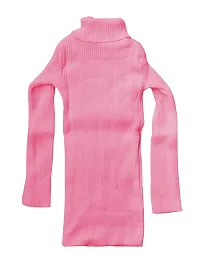 KAYU Girls Winter Wear Combo of Super Warm Full Sleeves High Neck Skivvy and Woolen Palazzo (Pack of 2) (10110-0671300-00-IW-P2-34_Pink/Black_11-12 Years)-thumb1