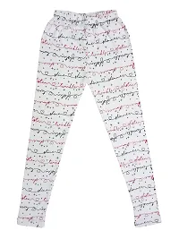 KAYU? Girl's Cotton Printed Leggings Slim Fit Cotton Stretchable Leggings [Pack of 3] Black, White1, Navy Blue-thumb3