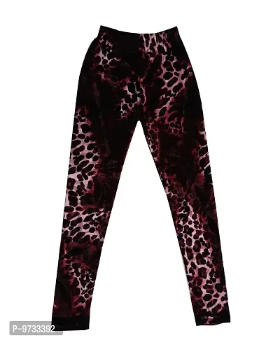 KAYU? Girl's Velvet Printed Leggings Fashionable for Winters [Pack of 4] Multicolor8-thumb2