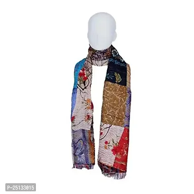 Elite Multicoloured Silk Printed Stoles For Women-thumb4