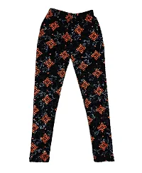 KAYU? Girl's Velvet Printed Leggings Fashionable for Winters [Pack of 4] Red Ocean, Dark Brown, Grey, Golden-thumb4