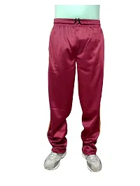 KAYU Men's Polyester Track Pants for Winters (Maroon,Bottle Green,36) Pack of 2-thumb2