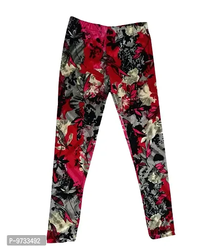KAYU? Girl's Velvet Printed Leggings Fashionable for Winters [Pack of 5] Multicolor9-thumb2