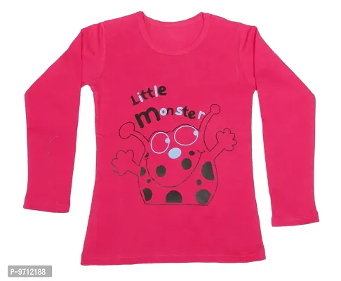 Indistar Girls Cotton Full Sleeve Printed T-Shirt (Pack of 3)_Pink::Yellow::Red_Size: 9-10 Year-thumb5