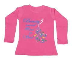 Indistar Girls Cotton Full Sleeve Printed T-Shirt (Pack of 2)_Pink::Purple_Size: 6-7 Year-thumb1