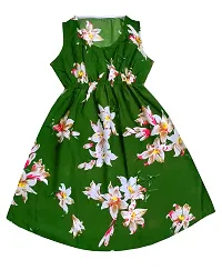 KAYU? Kids Girl's Crepe Printed Frock Dress for Girl's - Regular Fit [Pack of 3] Multicolor12-thumb1