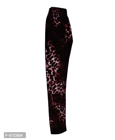KAYU? Girl's Velvet Printed Leggings Fashionable for Winters [Pack of 3] Dark Brown, Grey, Red Yellow-thumb3