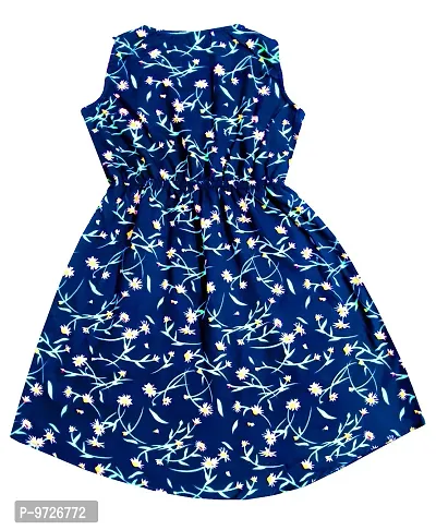 KAYU? Kids Girl's Crepe Printed Frock Dress for Girl's - Regular Fit [Pack of 2]-thumb5