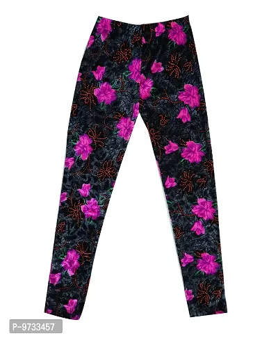 KAYU? Girl's Velvet Printed Leggings Fashionable for Winters [Pack of 5] Multicolor20-thumb5