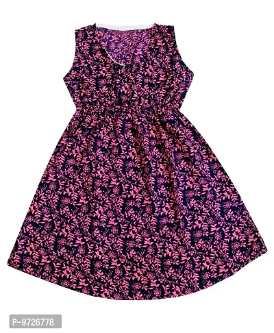 KAYU? Kids Girl's Crepe Printed Frock Dress for Girl's - Regular Fit [Pack of 2] Multicolor19-thumb4