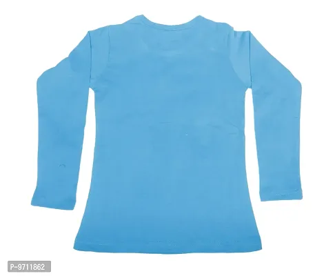 Indistar Girls Cotton Full Sleeve Printed T-Shirt_Blue_Size: 15-16 Year-thumb3