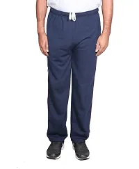 Indistar Men's Premium Cotton Warm Wollen Lower/Track Pants with 1 Zipper Pocket and 1 Open Pocket for Winter_Blue_Size-40-thumb1