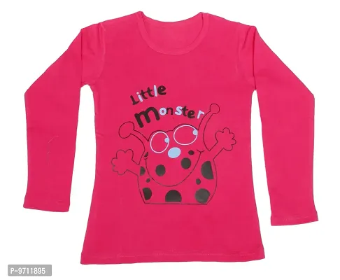 Indistar Girls Cotton Full Sleeve Printed T-Shirt (Pack of 3)_Pink::Yellow::Red_Size: 17-18 Year-thumb4