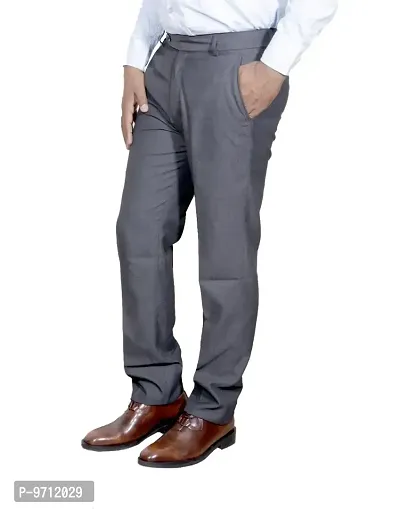 Indistar Rayon Formal Trousers for Men-(Grey-Size: 30-70053/70113)-thumb2