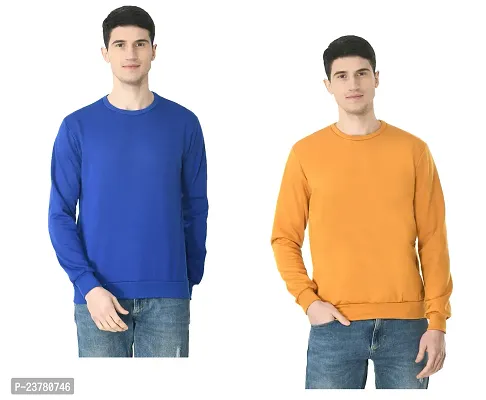 Stylish Fancy Fleece Sweatshirts For Men Pack Of 2