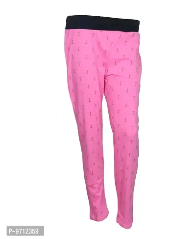 Indistar Cotton Printed Lower/Track Pants/Pyjama for Women(Pack of 2)_Color-Pink/Black_Size-XX-Large_73200-1213-IW-P2-W-XXL-thumb2