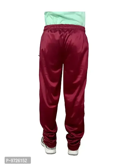 KAYU Men's Polyester Track Pants for Winters (Maroon,Bottle Green,36) Pack of 2-thumb4