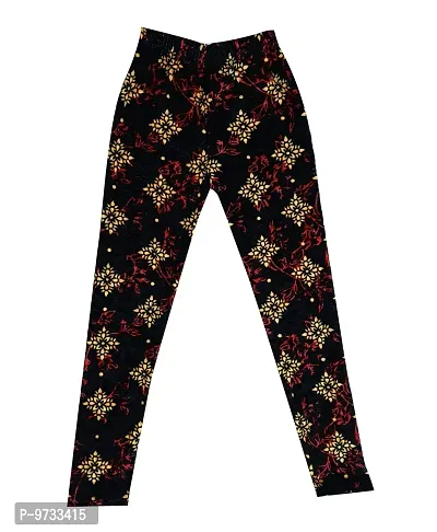 KAYU? Girl's Velvet Printed Leggings Fashionable for Winters [Pack of 4] Multicolor K-thumb4