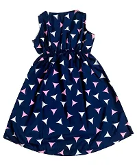KAYU? Kids Girl's Crepe Printed Frock Dress for Girl's - Regular Fit [Pack of 3] Multicolor9-thumb2