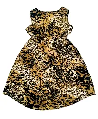 KAYU? Kids Girl's Crepe Printed Frock Dress for Girl's - Regular Fit [Pack of 3] Multicolor4-thumb2