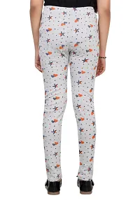 Stylish Grey Cotton Blend Printed Pyjama For Girls-thumb4