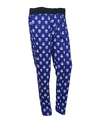 Indistar Women Cotton Printed Lower/Track Pants with 2 Open Pocket(Pack of 2)_Color-Blue/Black_Size-40_73200-1013-IW-P2-40-thumb2