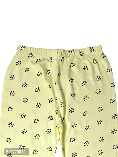 KAYU? Girl's Cotton Printed Leggings Slim Fit Cotton Stretchable Leggings [Pack of 3] White1, Sea Green, Magenta-thumb5