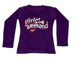 Indistar Girls Cotton Full Sleeve Printed T-Shirt (Pack of 3)_Red::Purple::Black_Size-14-15 Years-thumb2