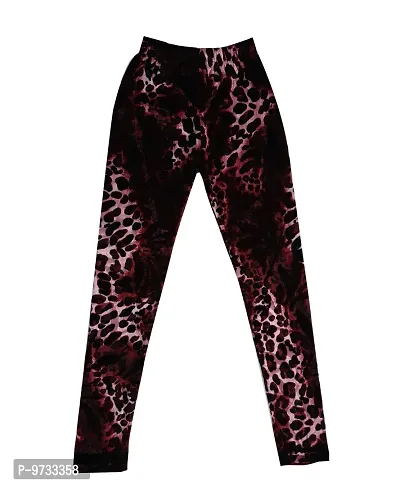 KAYU? Girl's Velvet Printed Leggings Fashionable for Winters [Pack of 5] Multicolor3-thumb3