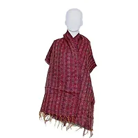 Elite Red Silk Printed Stoles For Women-thumb2
