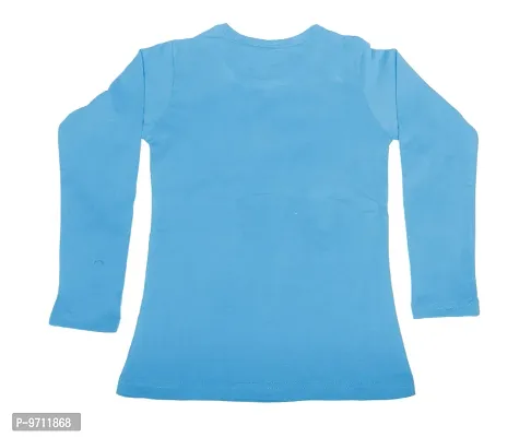 Indistar Girls Cotton Full Sleeve Printed T-Shirt_Blue_Size: 11-12 Year-thumb3