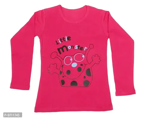 Indistar Girls Cotton Full Sleeve Printed T-Shirt (Pack of 3)_Pink::Yellow::Red_Size: 14-15 Year-thumb4