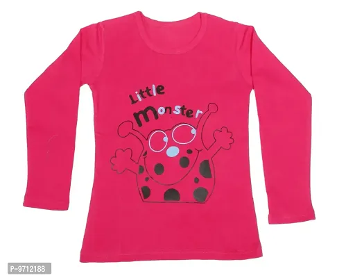 Indistar Girls Cotton Full Sleeve Printed T-Shirt (Pack of 3)_Pink::Yellow::Red_Size: 9-10 Year-thumb4