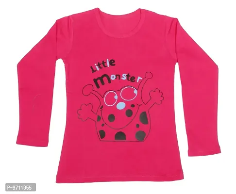 Indistar Girls Cotton Full Sleeve Printed T-Shirt (Pack of 2)_Red::Yellow_Size: 9-10 Year-thumb2