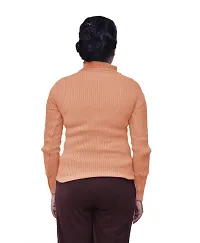 KAYU Women's Woolen Warm High Neck/skivvy (Ws-08 -iw-y-p1-m_Orange_M)-thumb1