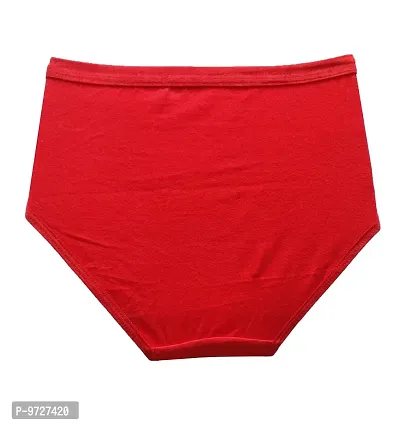 KAYU? Women's Cotton Solid Panty [Pack of 2] Red, Black1-thumb3